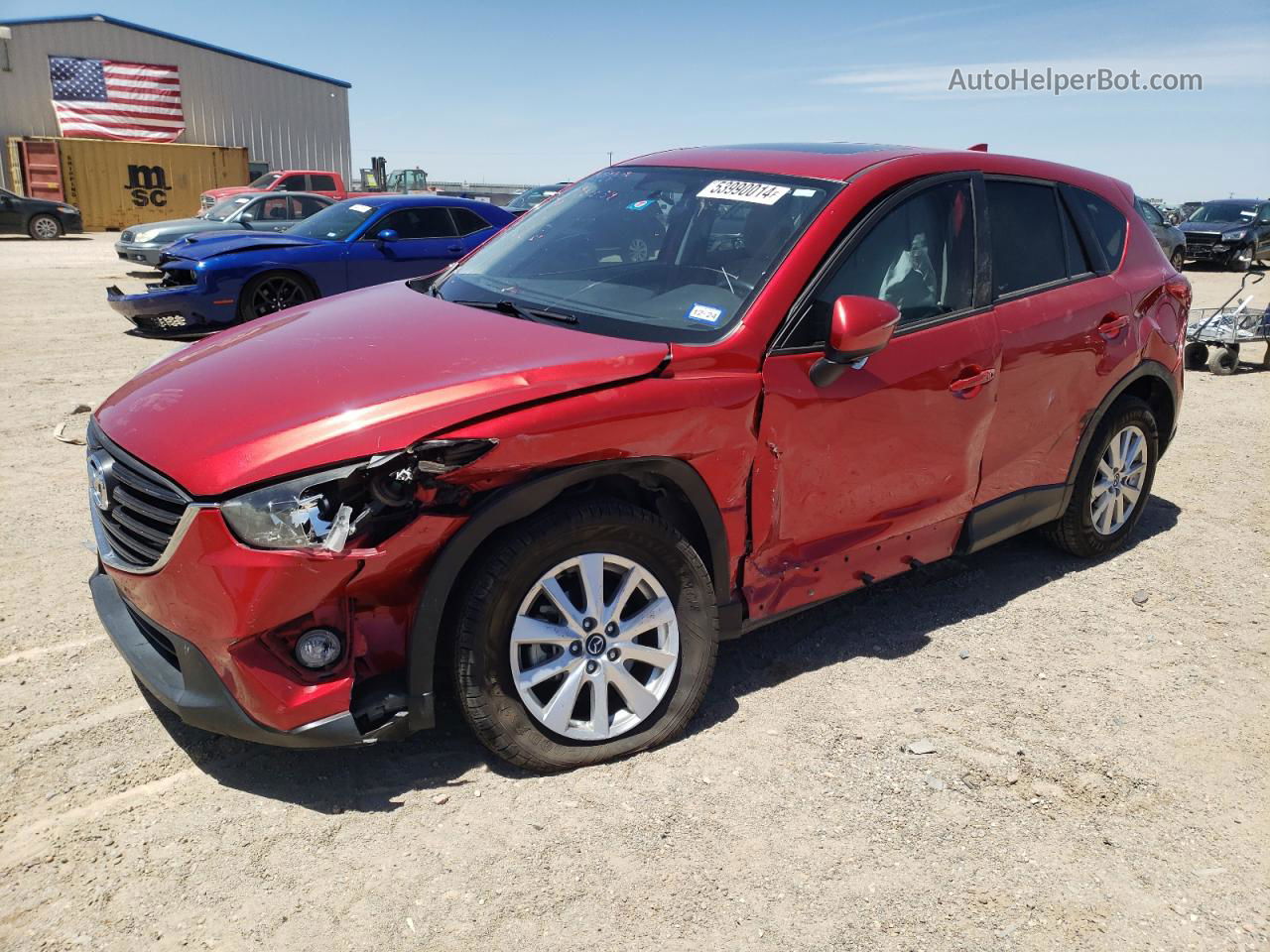 2016 Mazda Cx-5 Touring Red vin: JM3KE4CY5G0672950