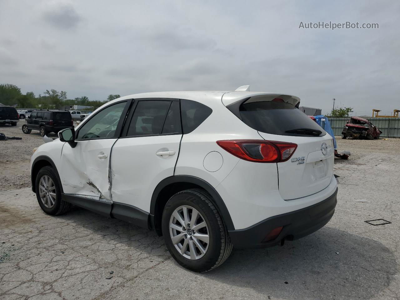 2015 Mazda Cx-5 Touring White vin: JM3KE4CY6F0452411