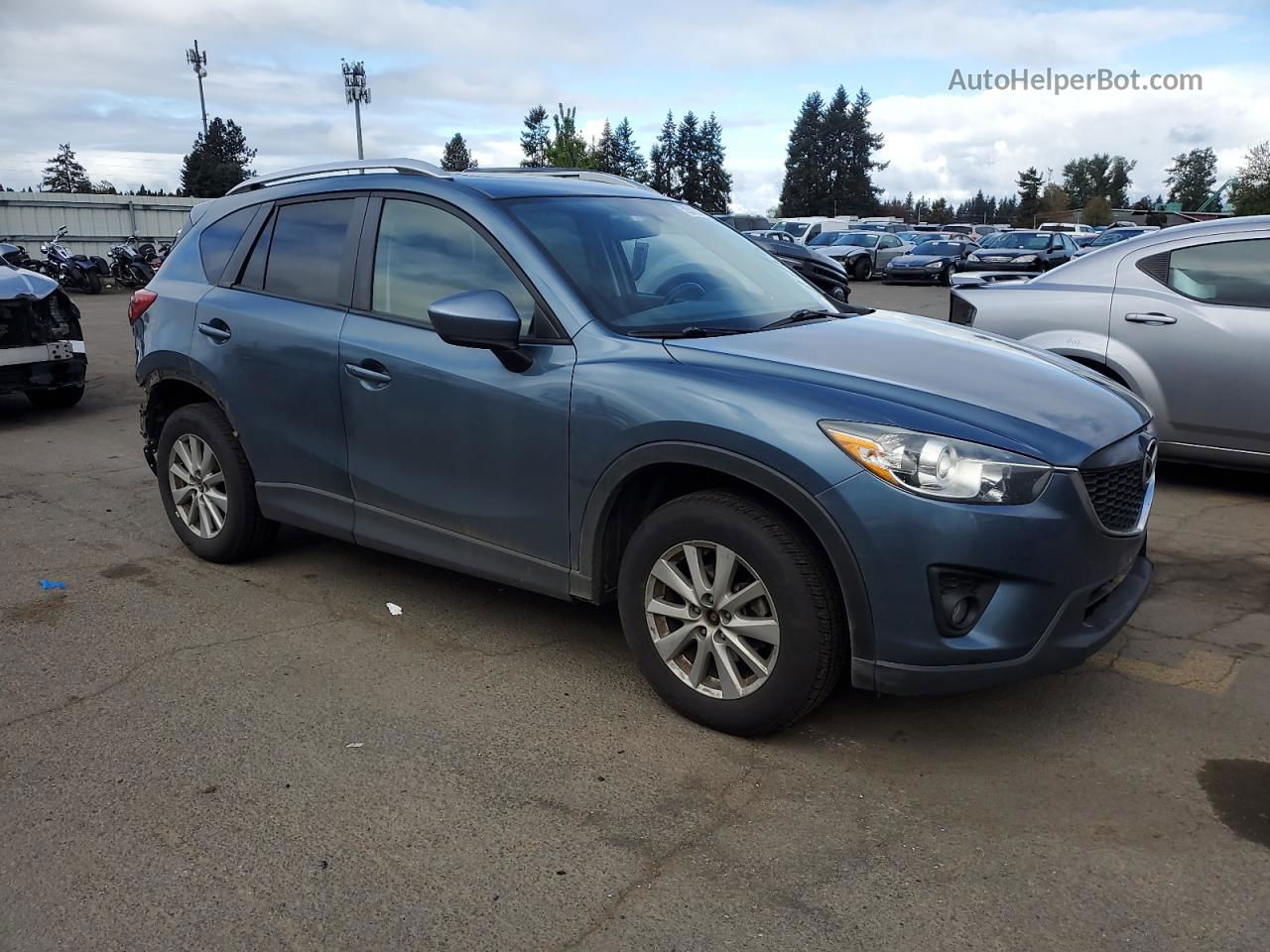 2015 Mazda Cx-5 Touring Blue vin: JM3KE4CY6F0457494