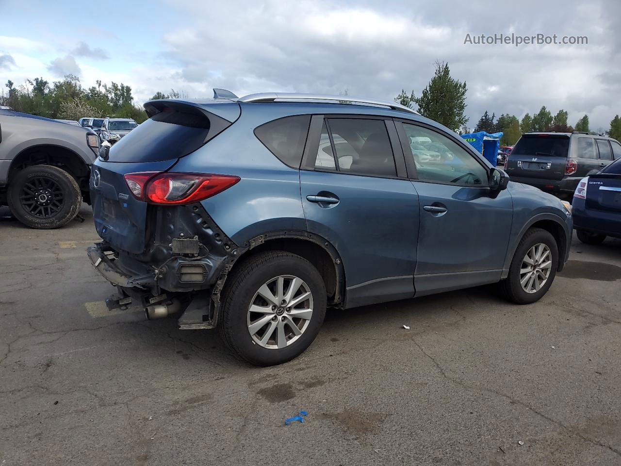 2015 Mazda Cx-5 Touring Blue vin: JM3KE4CY6F0457494