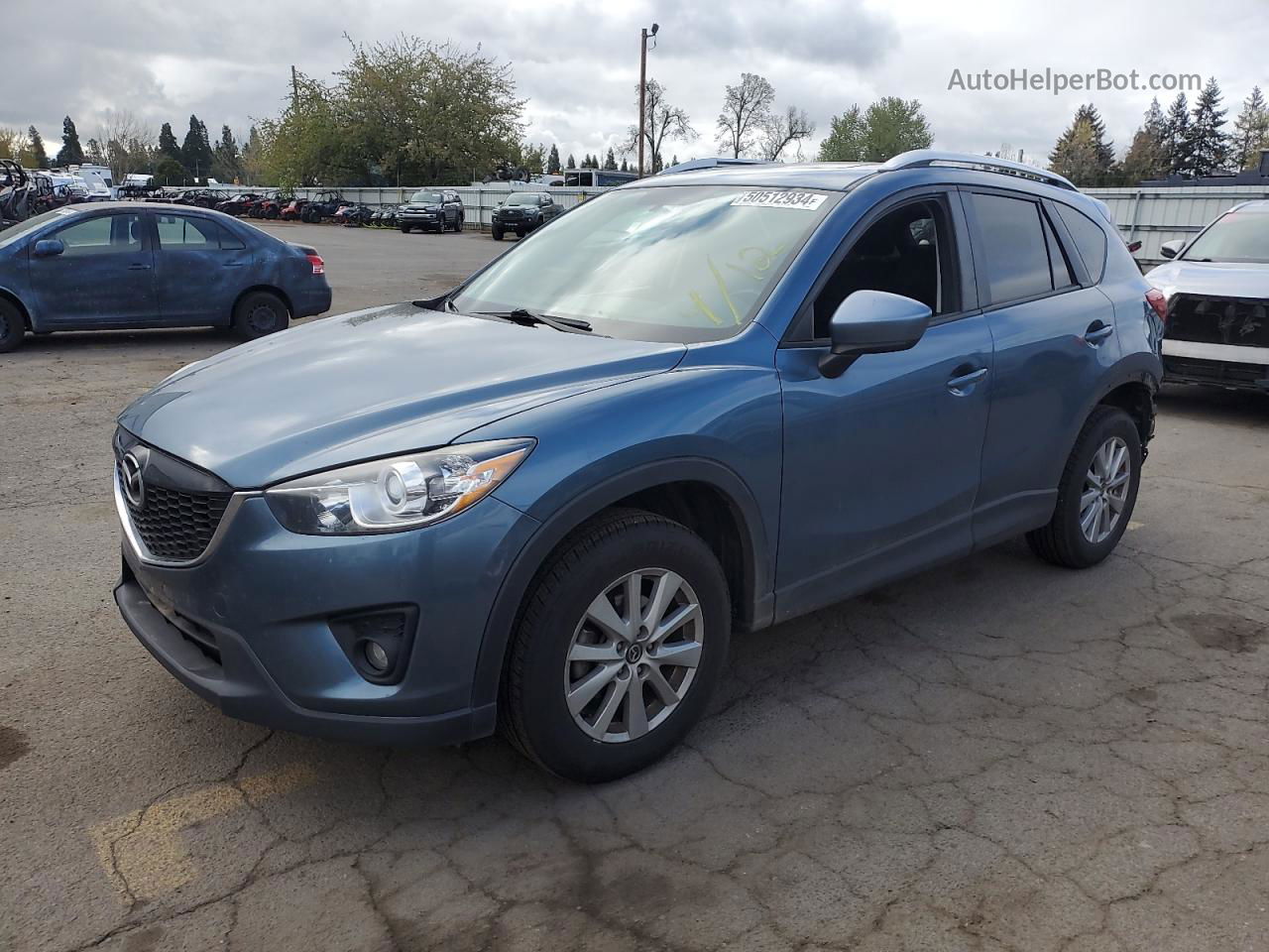 2015 Mazda Cx-5 Touring Blue vin: JM3KE4CY6F0457494