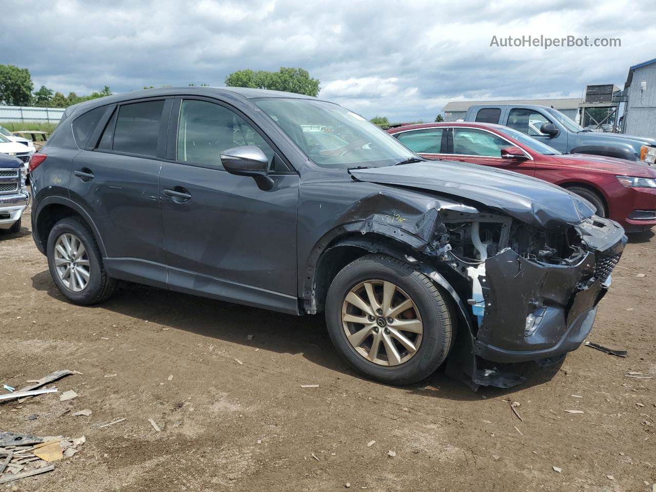 2015 Mazda Cx-5 Touring Gray vin: JM3KE4CY6F0515751