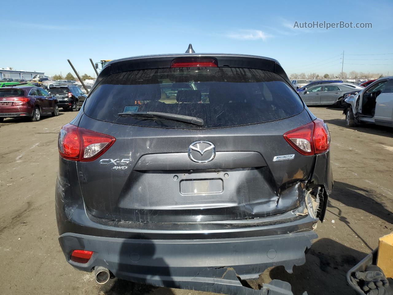 2015 Mazda Cx-5 Touring Gray vin: JM3KE4CY8F0495101