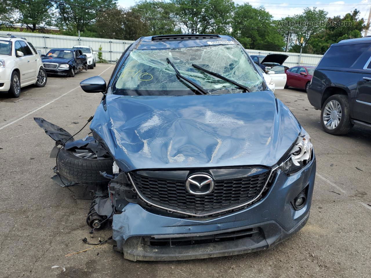 2015 Mazda Cx-5 Touring Blue vin: JM3KE4CY8F0524192