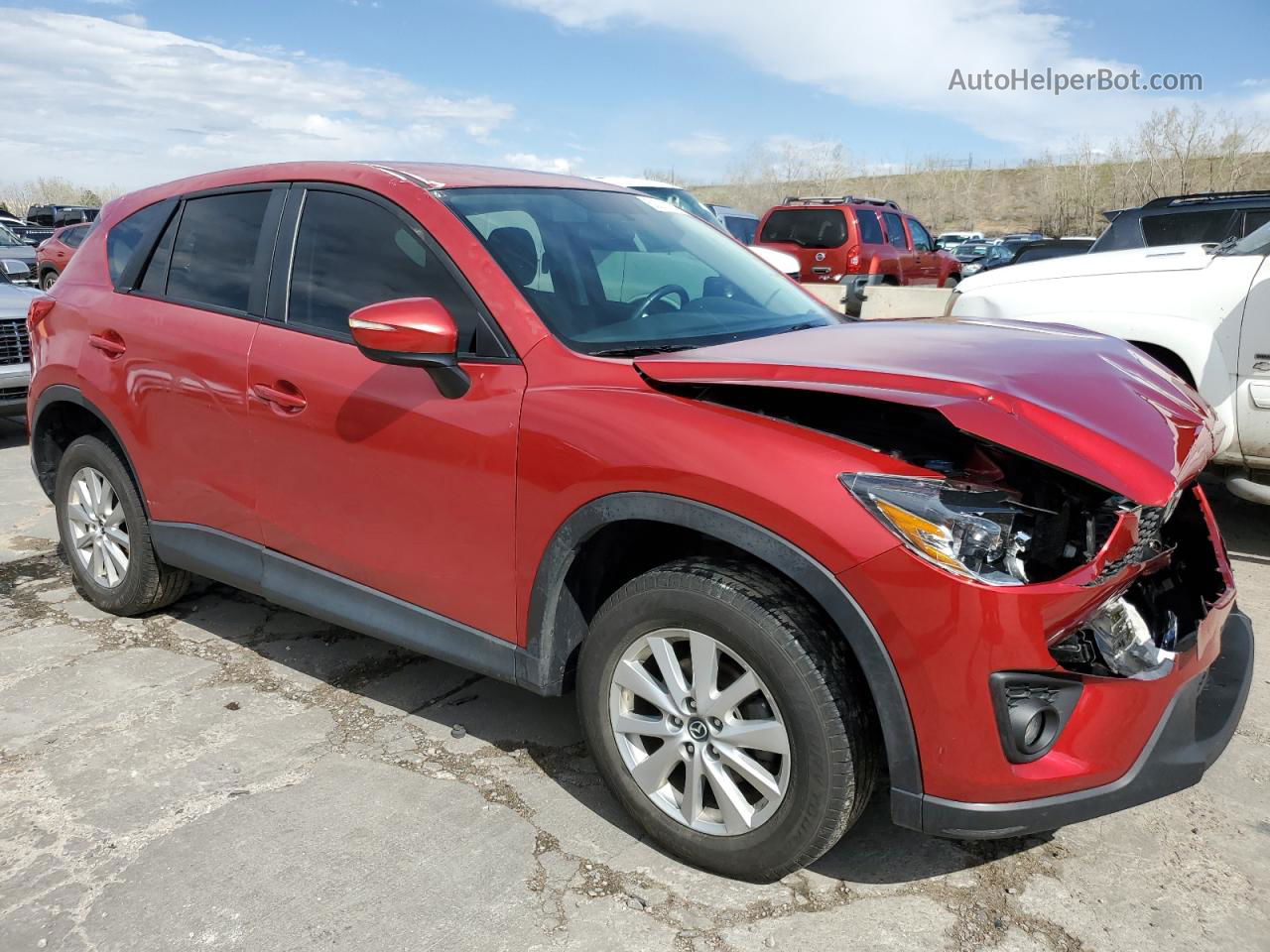 2015 Mazda Cx-5 Touring Красный vin: JM3KE4CYXF0471656