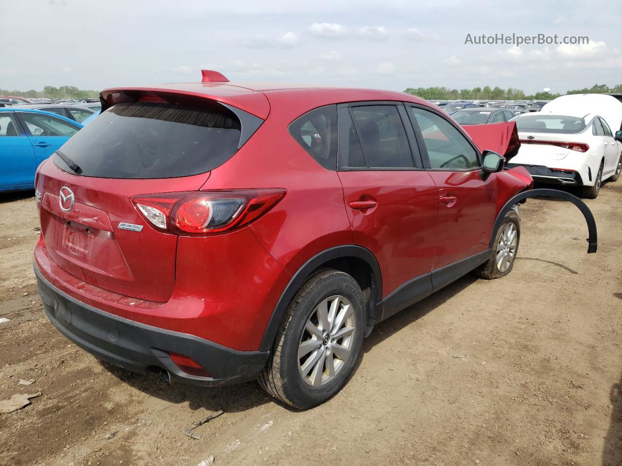 2015 Mazda Cx-5 Touring Red vin: JM3KE4CYXF0493219