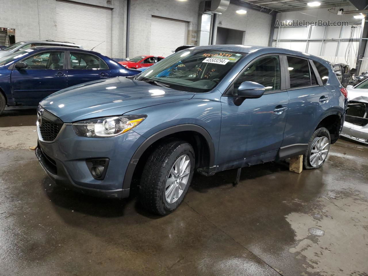 2015 Mazda Cx-5 Touring Blue vin: JM3KE4CYXF0550986