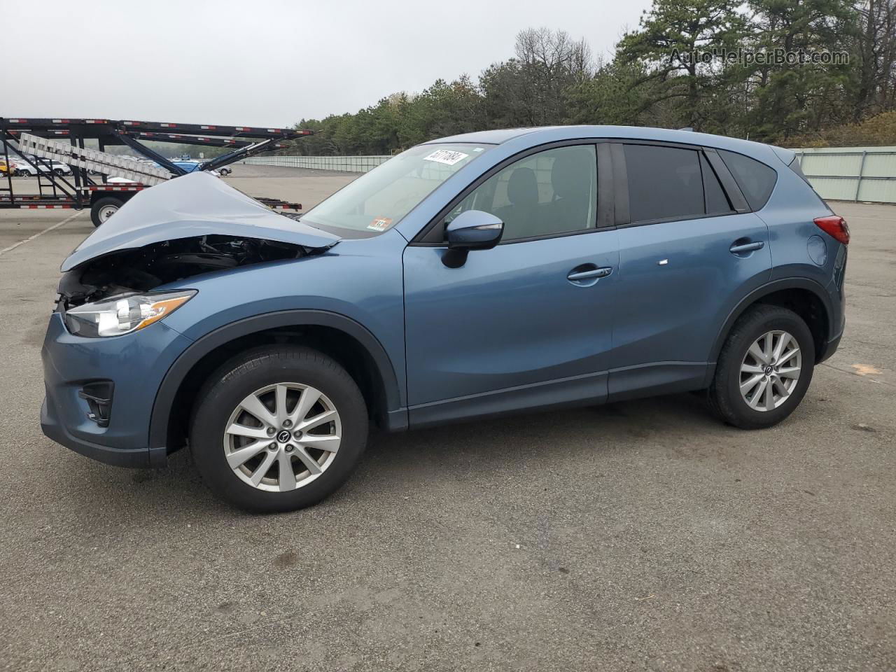 2016 Mazda Cx-5 Touring Blue vin: JM3KE4CYXG0696502