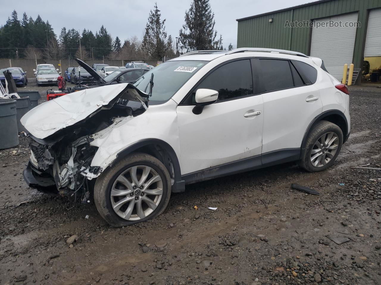 2015 Mazda Cx-5 Gt White vin: JM3KE4DY2F0489809