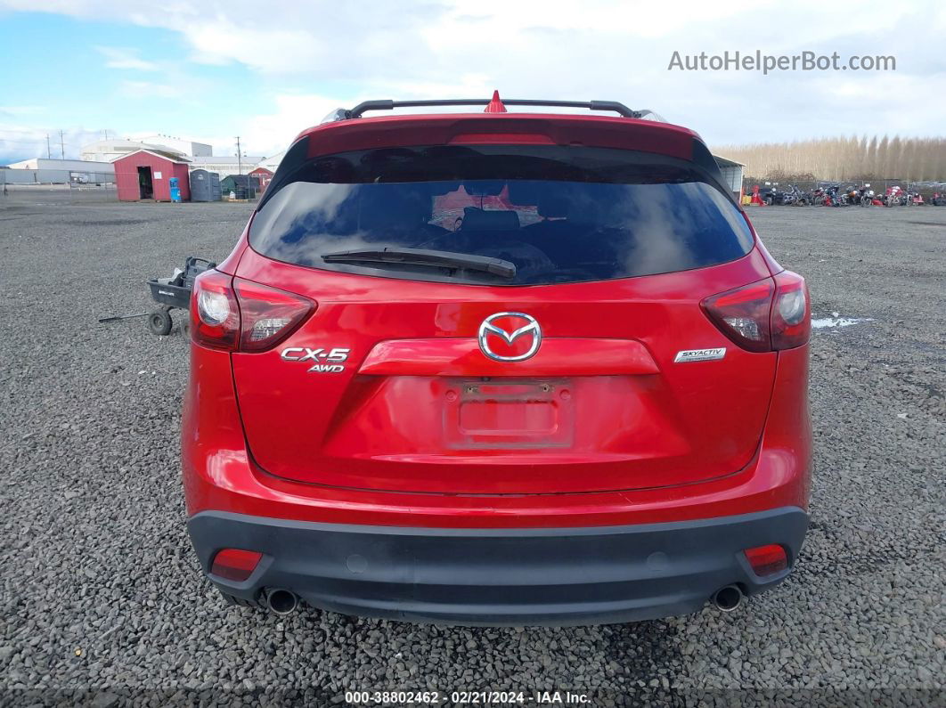 2016 Mazda Cx-5 Grand Touring Red vin: JM3KE4DY3G0726132