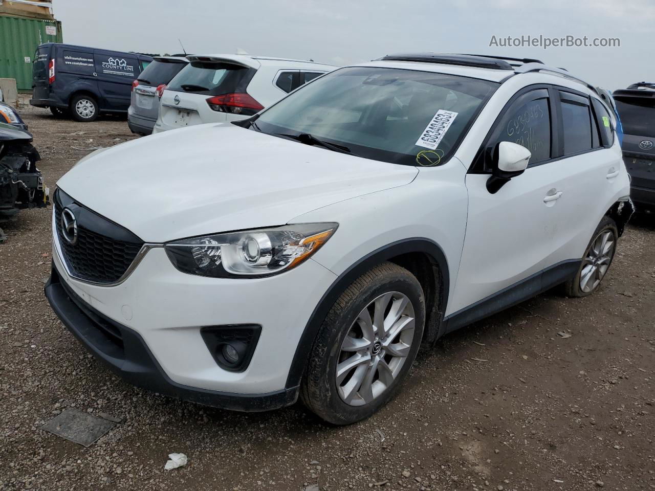 2015 Mazda Cx-5 Gt White vin: JM3KE4DY6F0470051