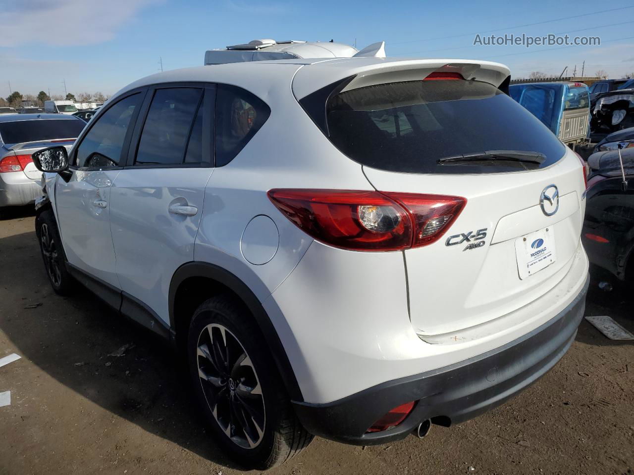 2016 Mazda Cx-5 Gt White vin: JM3KE4DY7G0920842