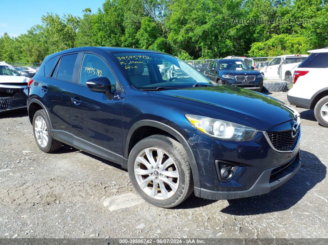 2015 Mazda Cx-5 Grand Touring Dark Blue vin: JM3KE4DY8F0490348