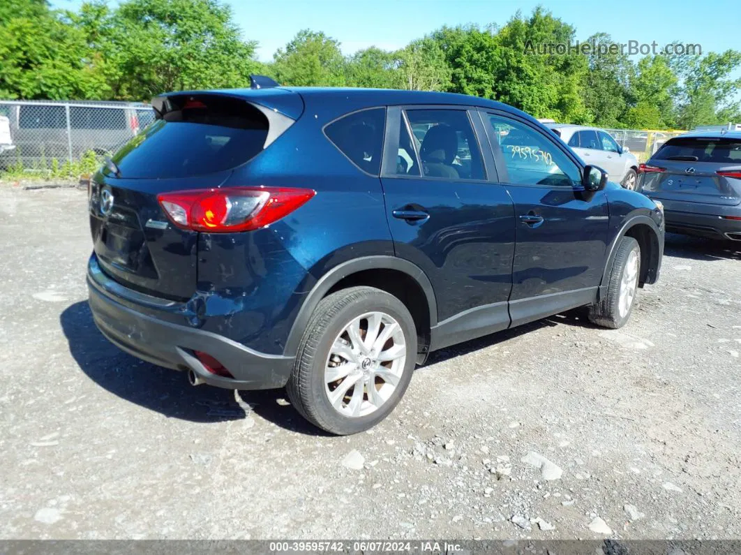 2015 Mazda Cx-5 Grand Touring Dark Blue vin: JM3KE4DY8F0490348