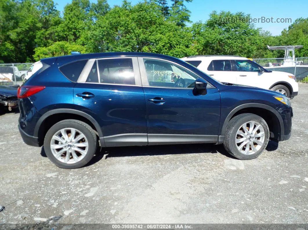 2015 Mazda Cx-5 Grand Touring Dark Blue vin: JM3KE4DY8F0490348