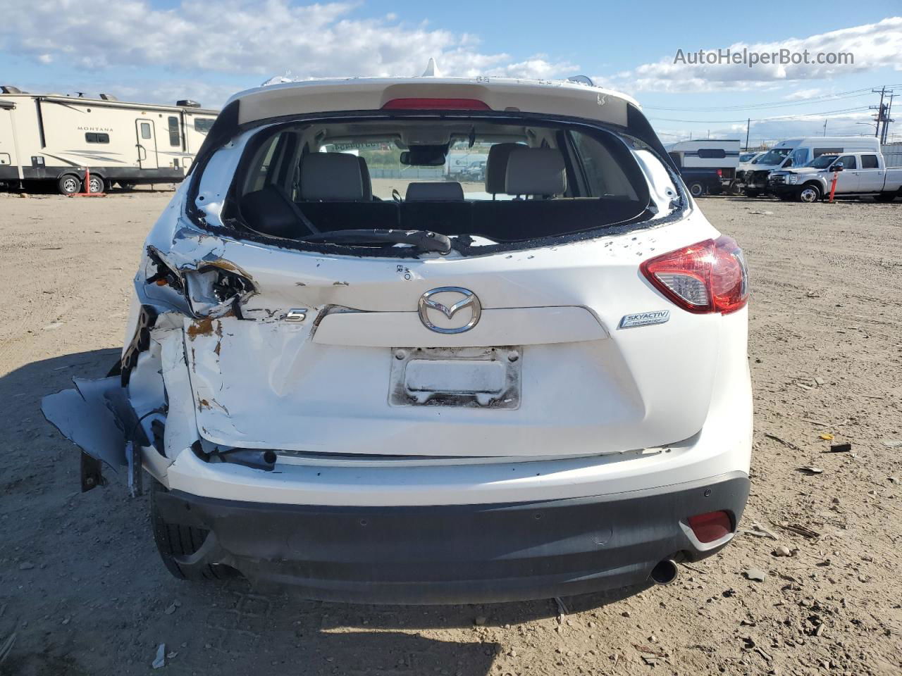 2015 Mazda Cx-5 Gt White vin: JM3KE4DY9F0435665