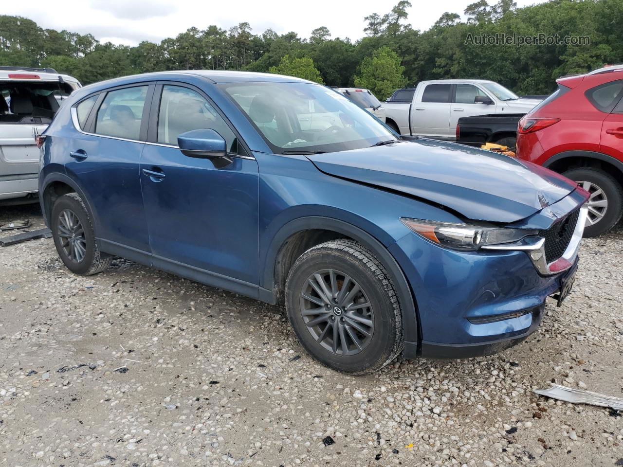 2017 Mazda Cx-5 Sport Blue vin: JM3KFABL3H0123976