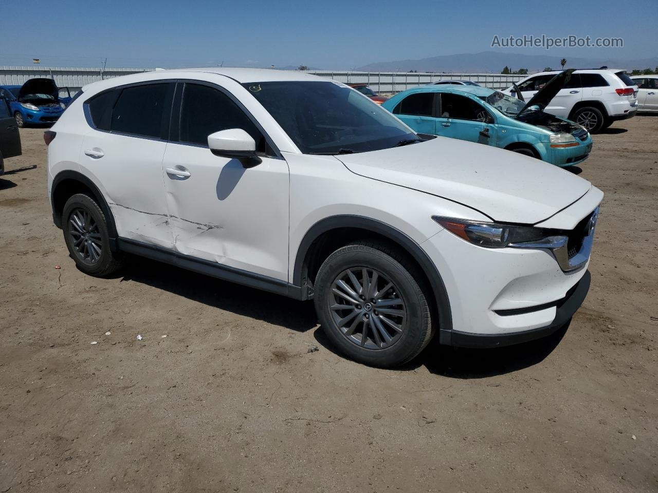 2017 Mazda Cx-5 Sport White vin: JM3KFABLXH0143951