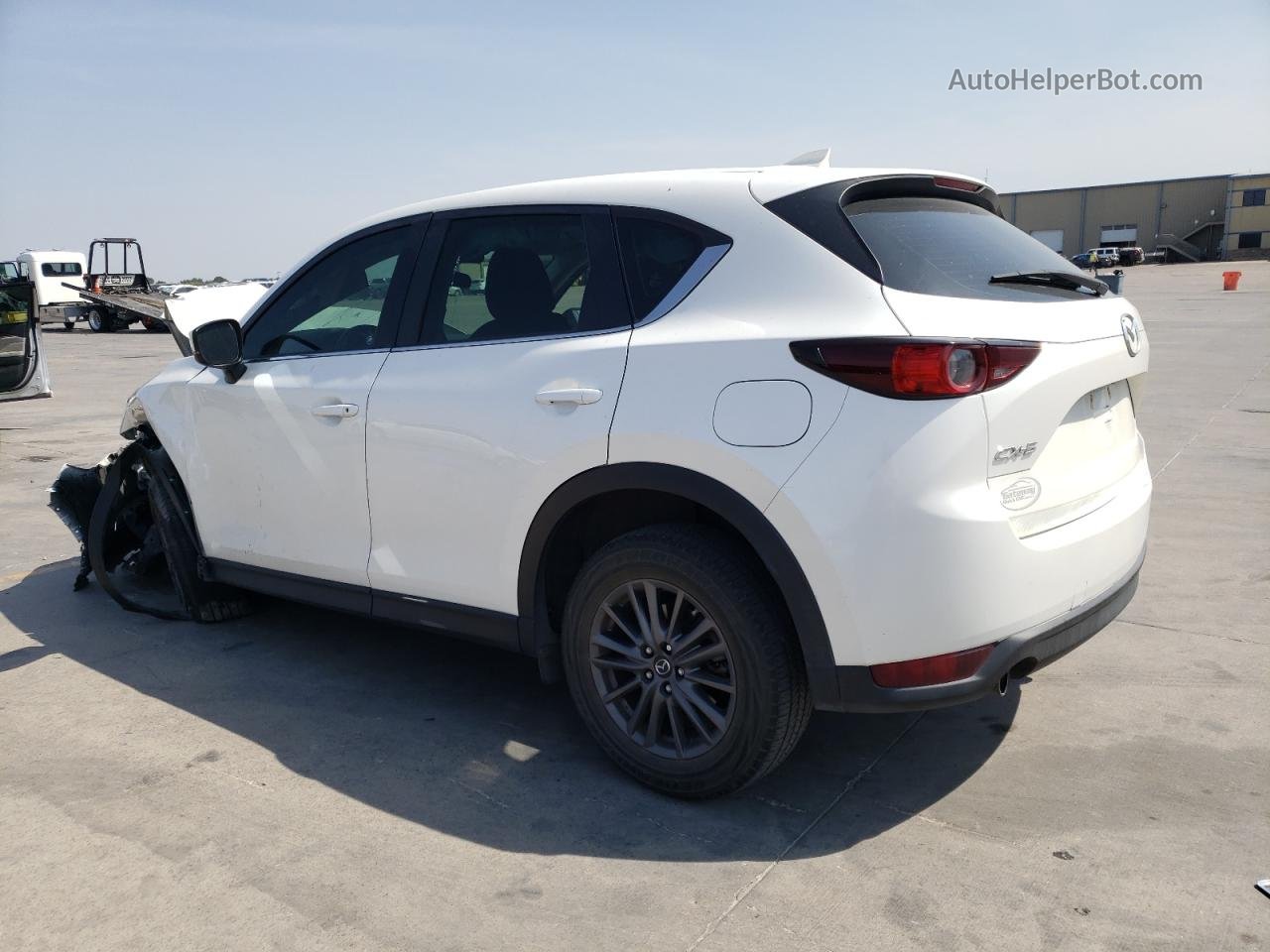 2019 Mazda Cx-5 Sport White vin: JM3KFABM0K0515846
