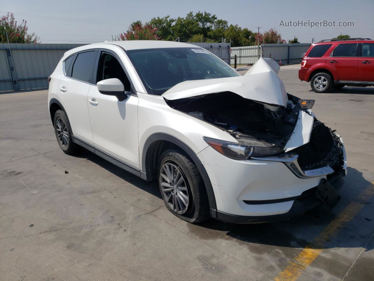 2019 Mazda Cx-5 Sport White vin: JM3KFABM0K0515846