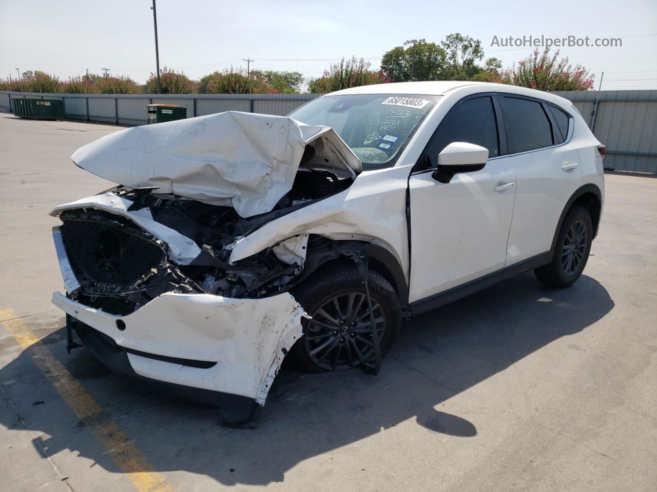 2019 Mazda Cx-5 Sport White vin: JM3KFABM0K0515846