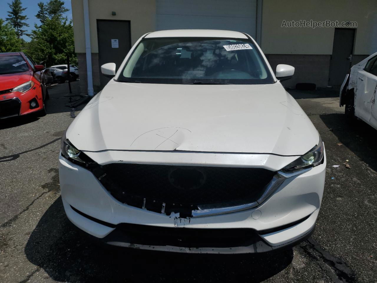 2019 Mazda Cx-5 Sport White vin: JM3KFABM0K0663575