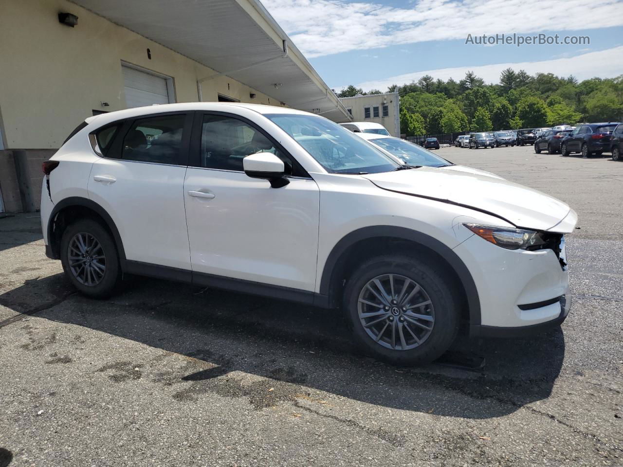 2019 Mazda Cx-5 Sport White vin: JM3KFABM0K0663575