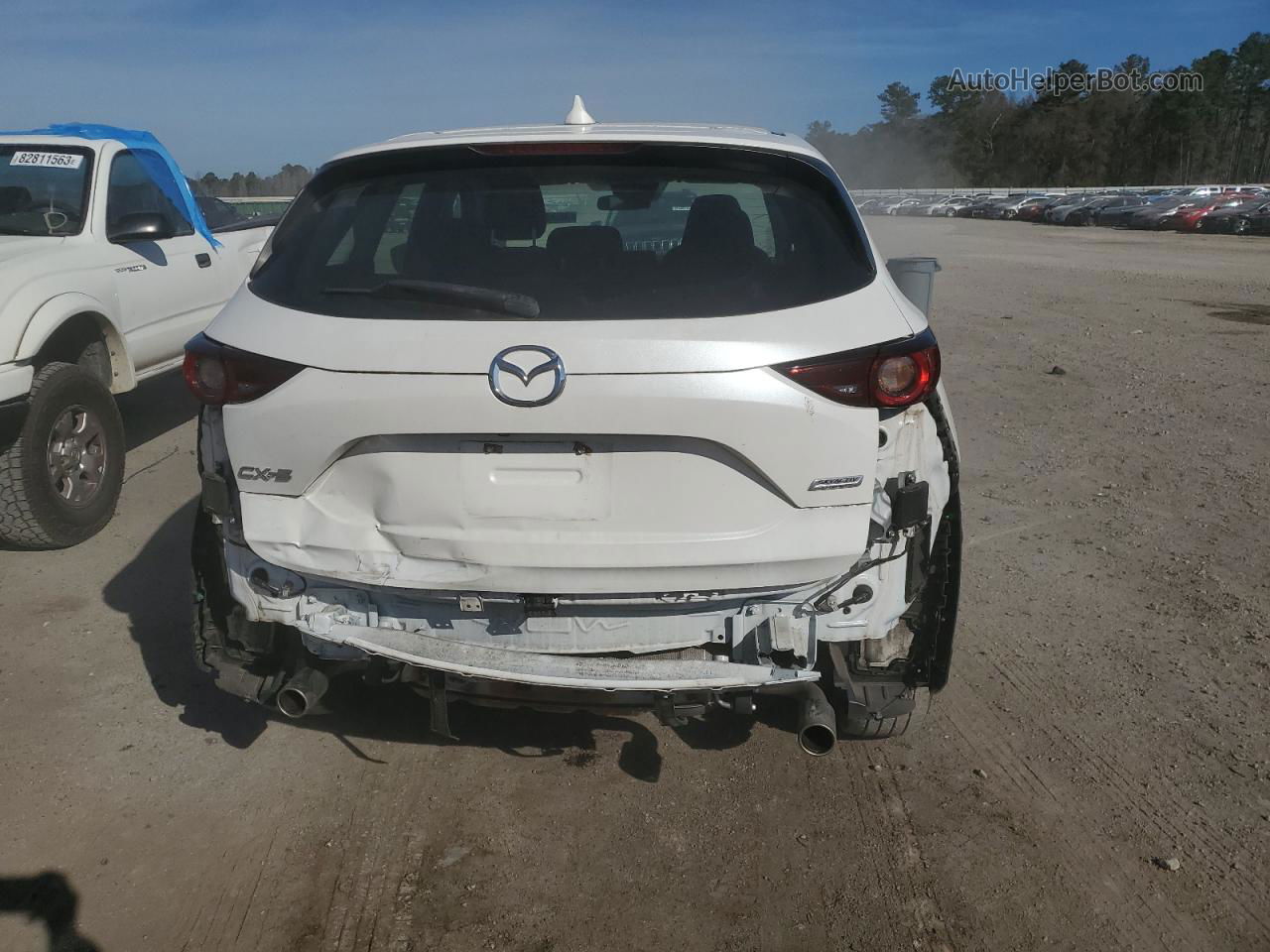 2019 Mazda Cx-5 Sport White vin: JM3KFABM1K0651516