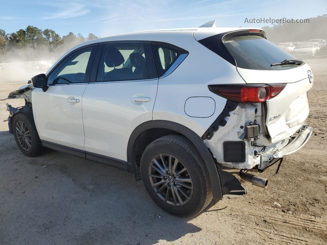 2019 Mazda Cx-5 Sport White vin: JM3KFABM1K0651516