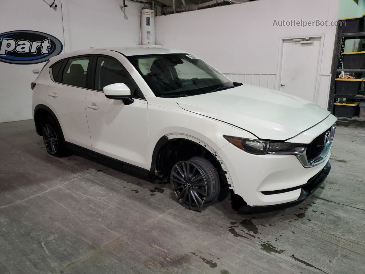 2019 Mazda Cx-5 Sport White vin: JM3KFABM2K0690261