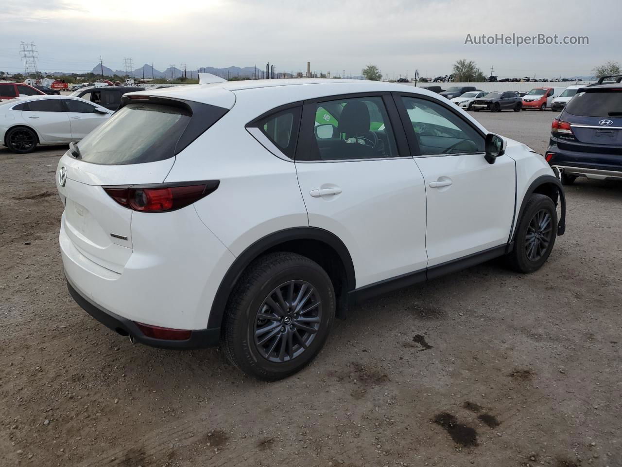 2021 Mazda Cx-5 Sport White vin: JM3KFABM7M0325884