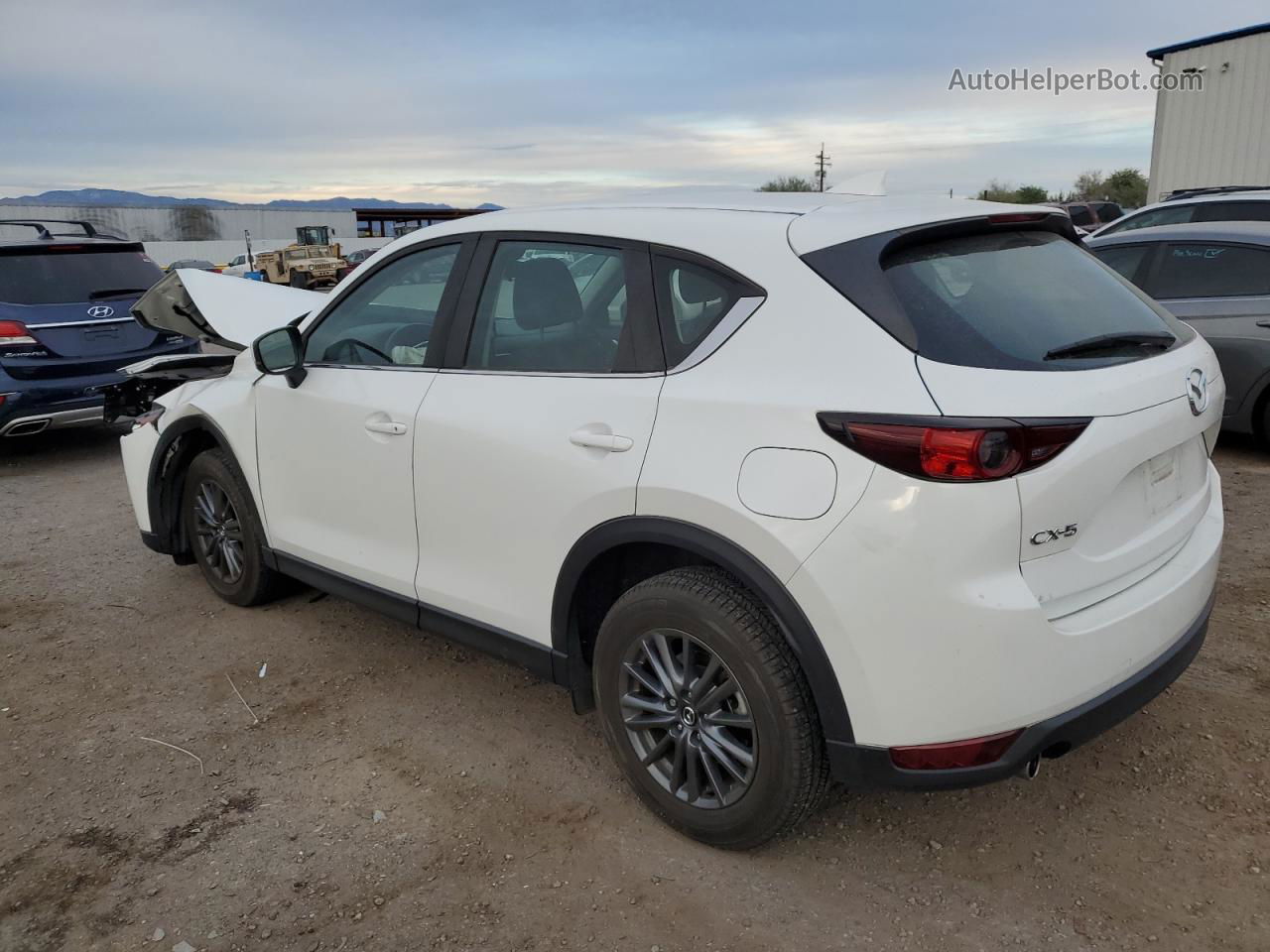 2021 Mazda Cx-5 Sport White vin: JM3KFABM7M0325884