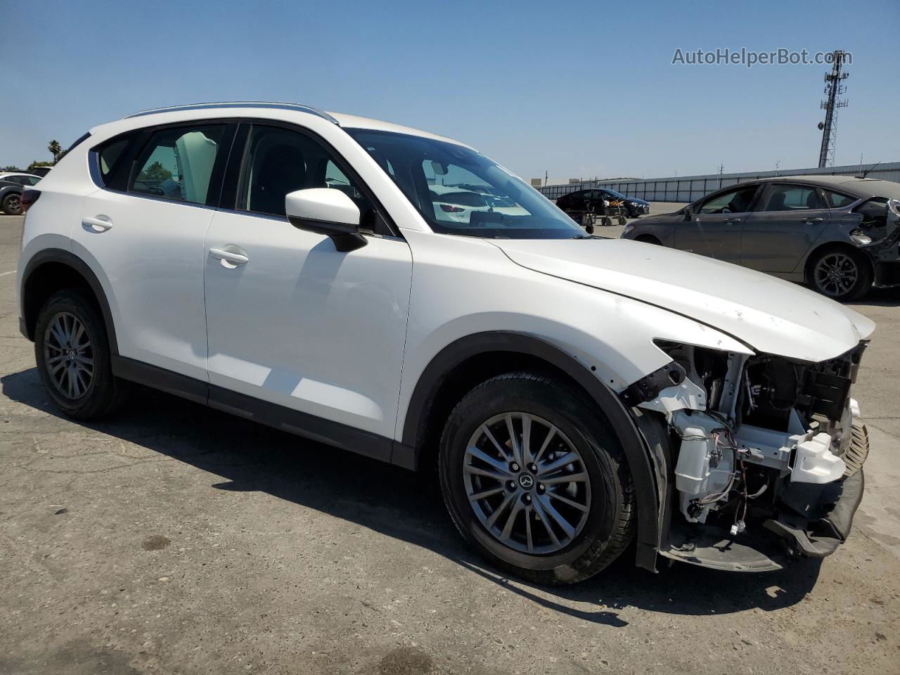 2021 Mazda Cx-5 Sport White vin: JM3KFABMXM1311374