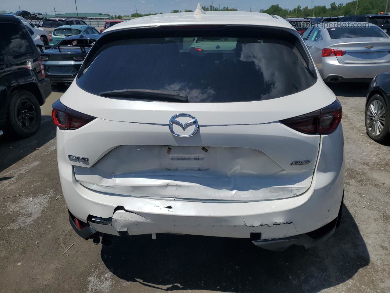 2017 Mazda Cx-5 Touring White vin: JM3KFACL0H0215612