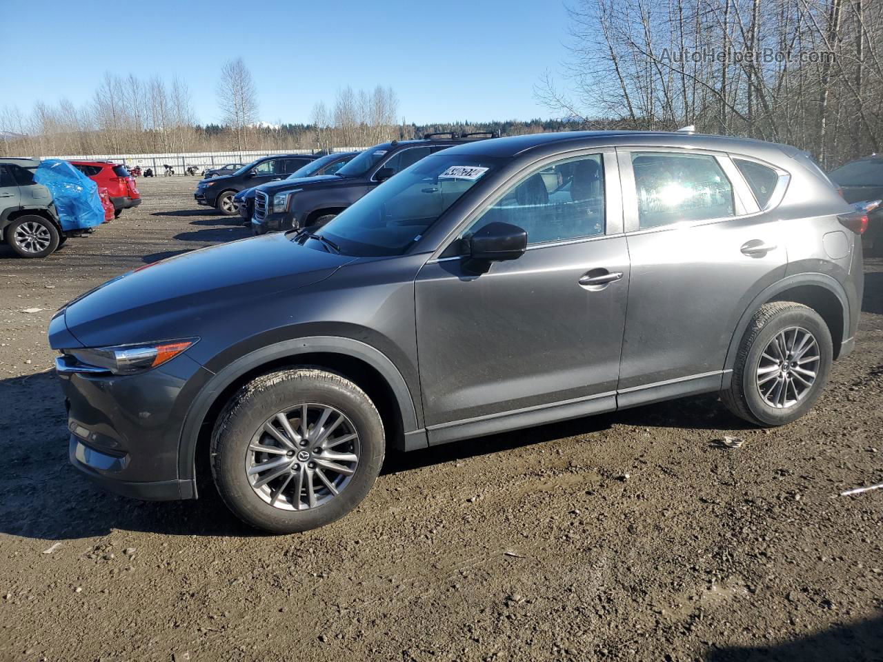 2019 Mazda Cx-5 Touring Gray vin: JM3KFACL4K0695287