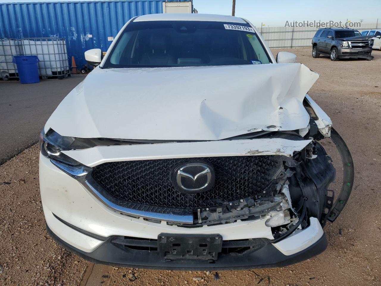 2019 Mazda Cx-5 Touring White vin: JM3KFACM1K1535130