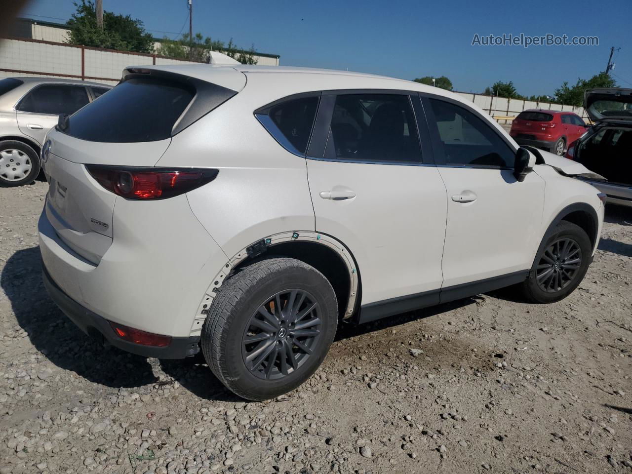 2021 Mazda Cx-5 Touring White vin: JM3KFACM1M1317563