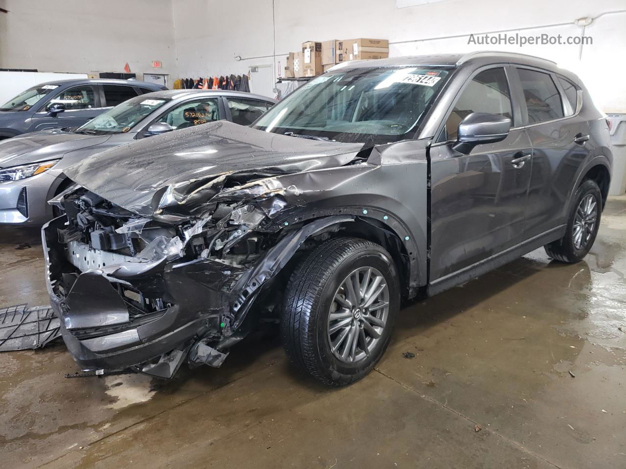 2019 Mazda Cx-5 Touring Gray vin: JM3KFACM2K1568704