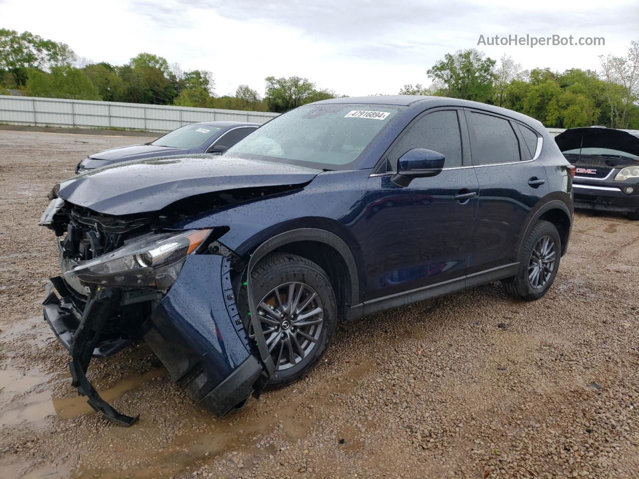 2021 Mazda Cx-5 Touring Blue vin: JM3KFACM2M0476811