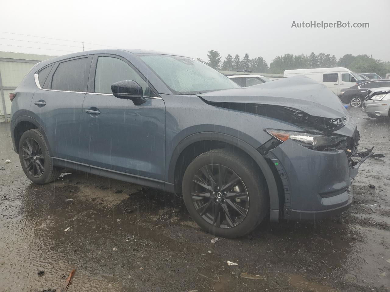 2021 Mazda Cx-5 Touring Blue vin: JM3KFACM3M0372697