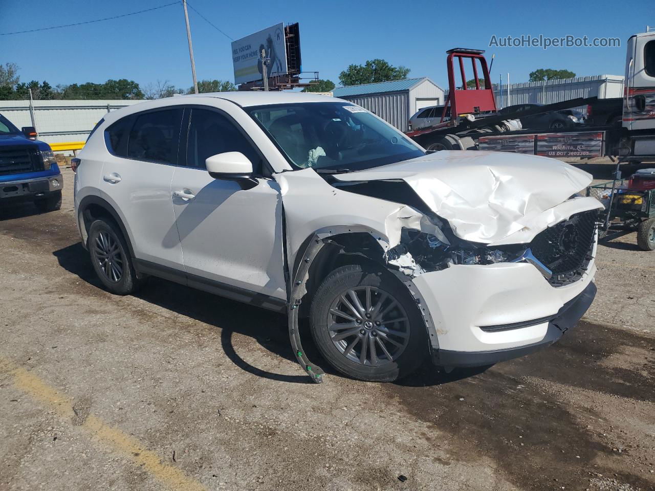 2019 Mazda Cx-5 Touring White vin: JM3KFACM4K0649497