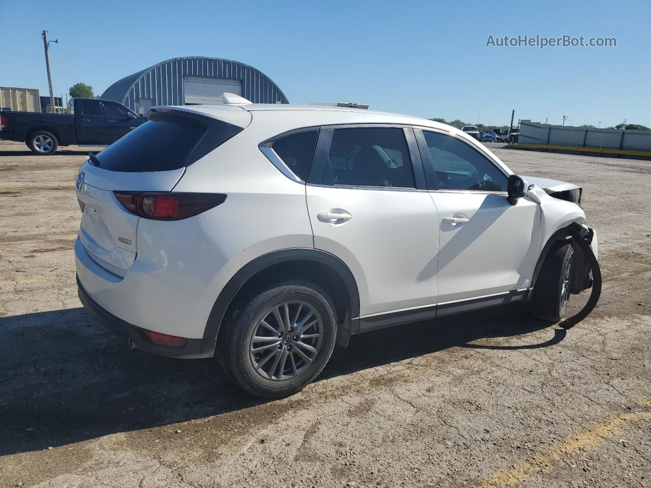 2019 Mazda Cx-5 Touring White vin: JM3KFACM4K0649497