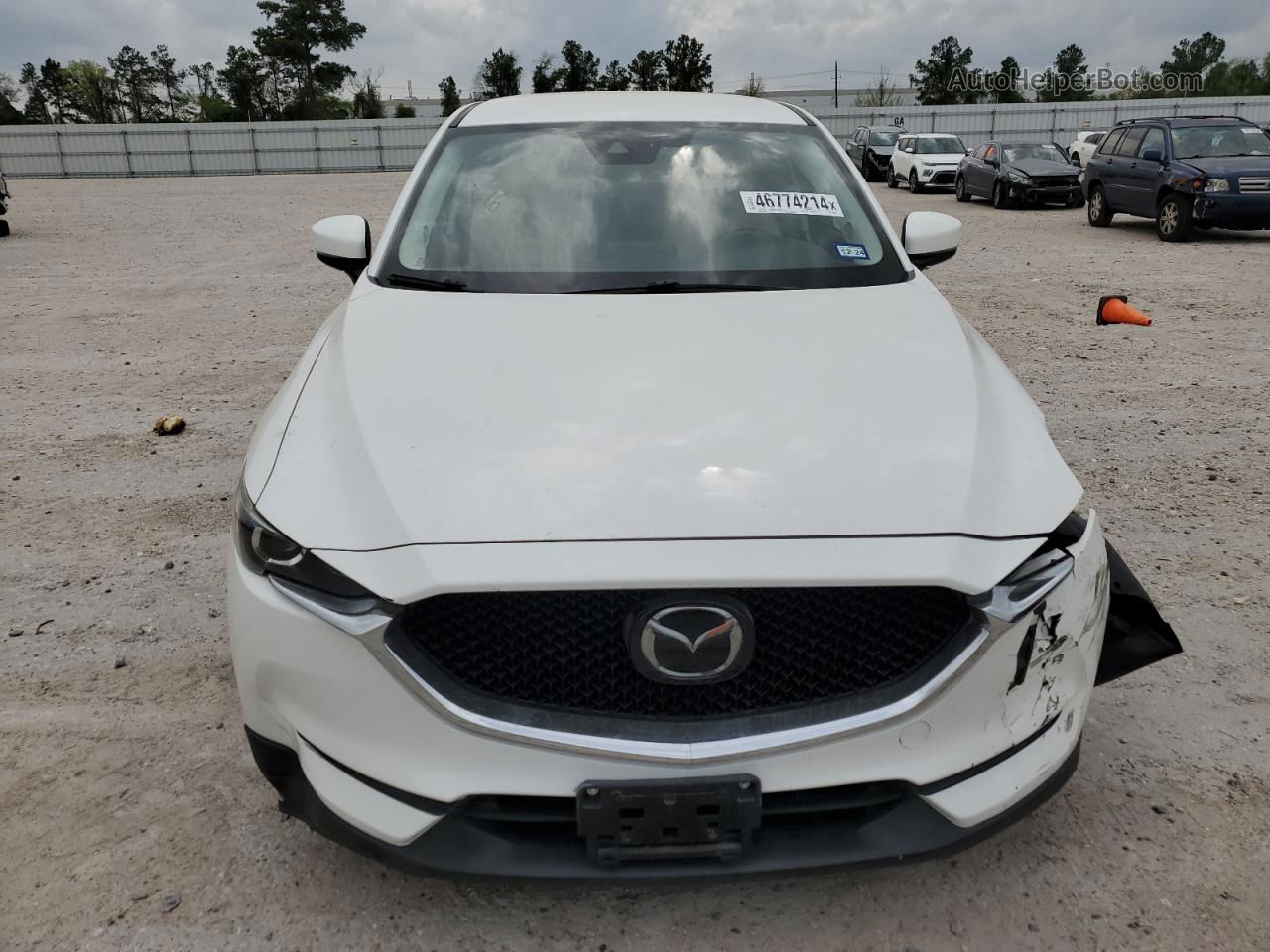 2019 Mazda Cx-5 Touring White vin: JM3KFACM4K1550544