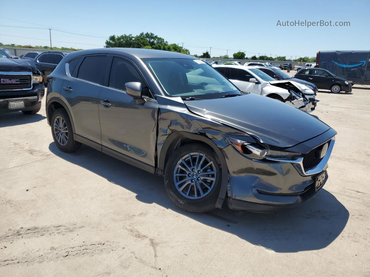 2021 Mazda Cx-5 Touring Gray vin: JM3KFACM4M0396510