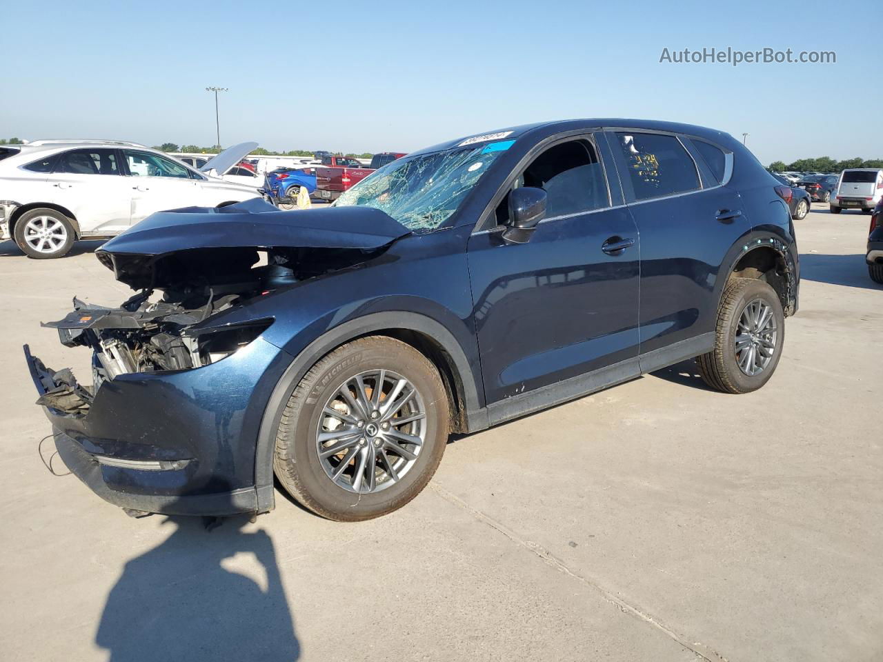 2019 Mazda Cx-5 Touring Blue vin: JM3KFACM5K1507900