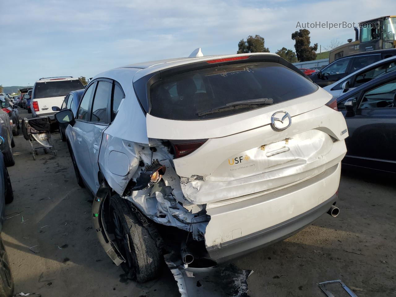 2019 Mazda Cx-5 Touring White vin: JM3KFACM5K1683927