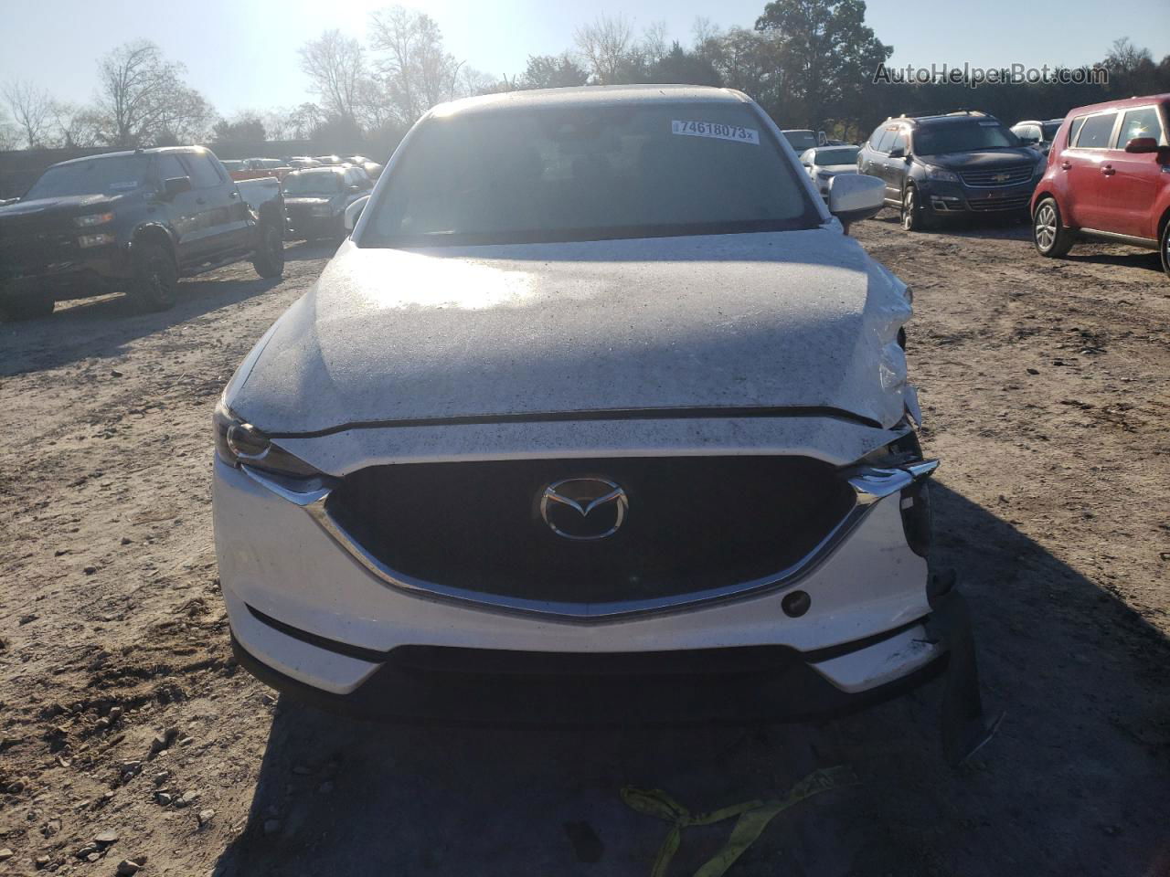 2021 Mazda Cx-5 Touring White vin: JM3KFACM5M0443012