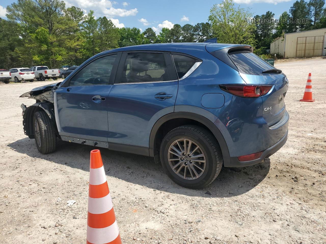 2021 Mazda Cx-5 Touring Blue vin: JM3KFACM5M1322166