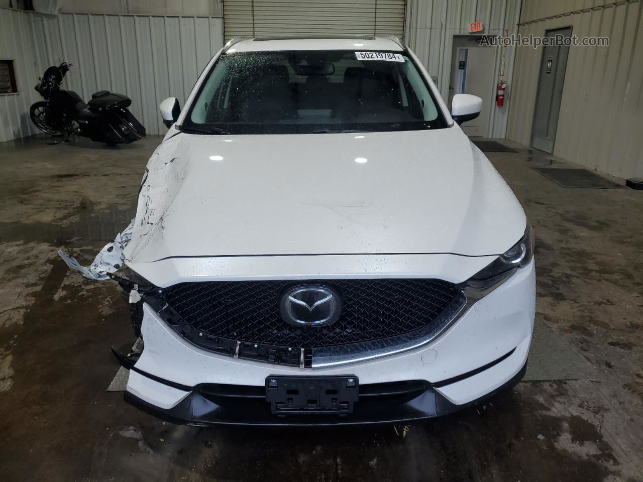 2019 Mazda Cx-5 Touring White vin: JM3KFACM6K0576696