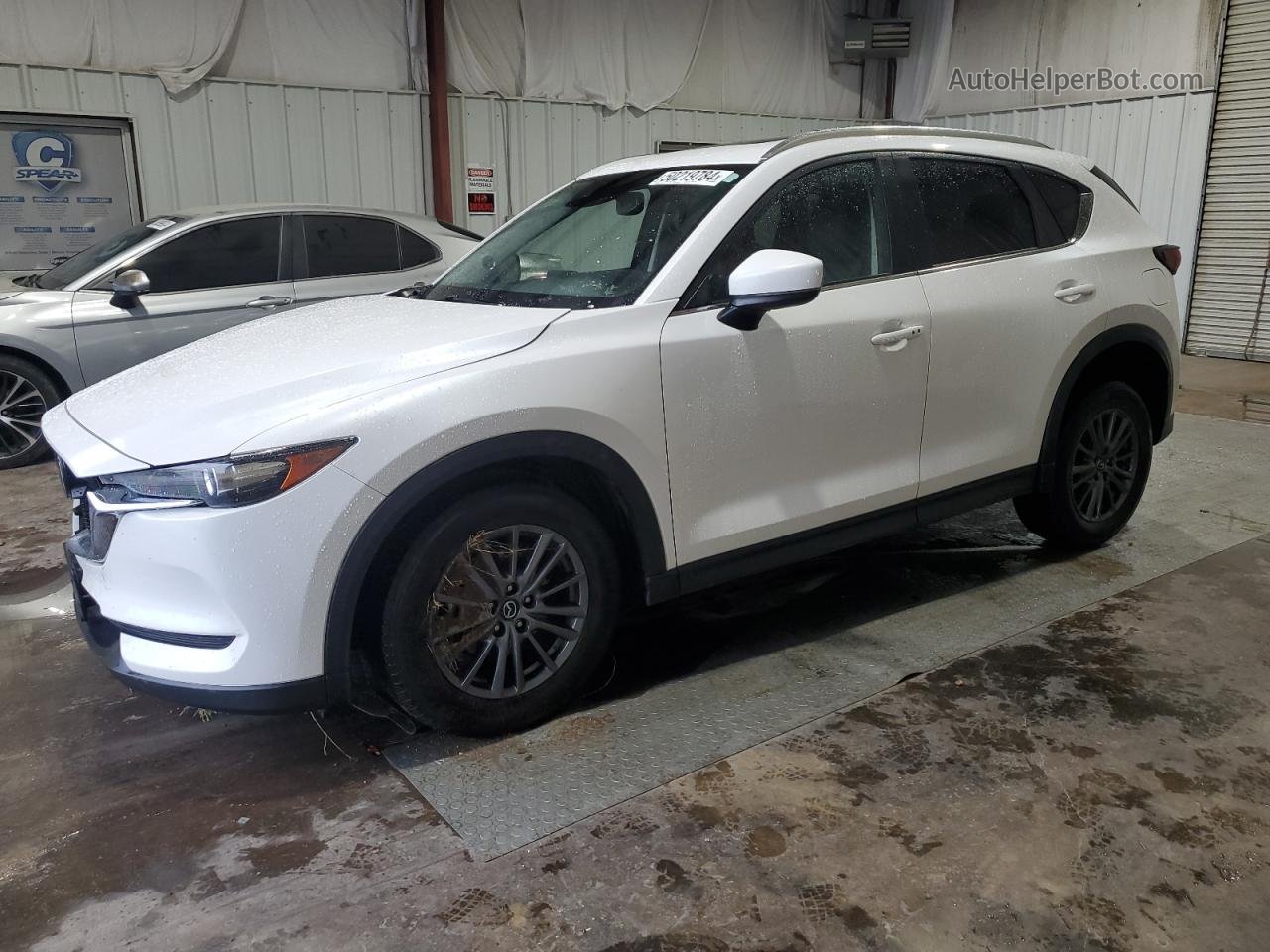 2019 Mazda Cx-5 Touring White vin: JM3KFACM6K0576696